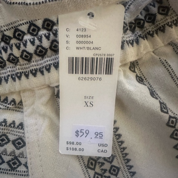 NWT Anthropologie essential beach pants size XS - Picture 4 of 5